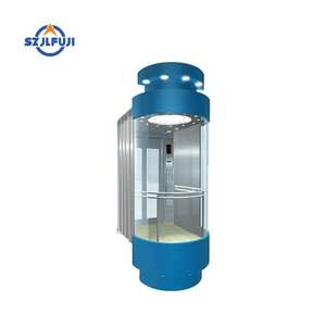 Tornillo Circular Ascensor de lujo Ascensor redondo G + 2 pisos Vidrio completo 360 Ascensor de Villa pequeña - Product Image 4