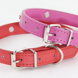 Collar para Mascotas en Existencia, Collar de Cuero con Huella de Pata para Perros Pequeños y Medianos, Collar Ajustable para Gatos al por Mayor - Product Image 2