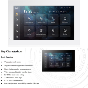 Système d'interphone intelligent GVS Smart Home Solution, sonnette connectée avec caméra RTSP, contrôle par application, prise en charge du Wi-Fi, système d'interphone vidéo <span class=keywords><strong>SIP</strong></span> - Product Image 3