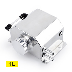 Tanque auxiliar de aceite de aluminio de 1 litro para actualización del sistema de refrigeración del coche, depósito de expansión y desbordamiento. - Product Image 3