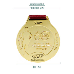 Medaglia di anniversario personalizzata della fabbrica della Cina che corre <span class=keywords><strong>la</strong></span> competizione sportiva menzione d'onore medaglia di metallo - Product Image 6