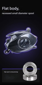 Moulinet de pêche à lancer DC, lancer fluide, anti-recul, bobine métallique longue portée, pour la pêche aux leurres - Product Image 5