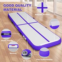 Tapis de gymnastique gonflable Air Track de grande taille (3m, 4m, 5m, 6m, 8m, 10m, 12m) pour entraînement en club et grandes surfaces – Stock US