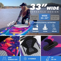 Planche de paddle gonflable (SUP) SK5015 avec technologie Drop Stitch - 2900g EVA antidérapant, charge maximale 150kg pour les sports nautiques