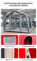 Tente d'urgence gonflable résistante au vent, en tissu Oxford imperméable, abri médical en cas de catastrophe