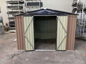 <span class=keywords><strong>Cobertizo</strong></span> de almacenamiento de metal para exteriores de 8*6 pies con 2 puertas con bisagras ensambladas fácilmente para patios traseros y <span class=keywords><strong>cobertizo</strong></span> de jardín - Product Image 2