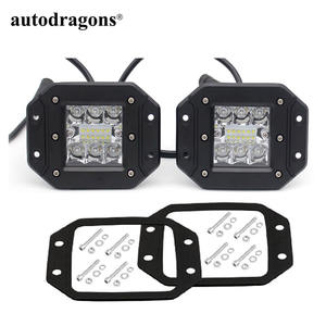Feux de brouillard Raptor à LED RGB personnalisables, étanches IP67, 3600LM, avec modes <span class=keywords><strong>halo</strong></span> blanc et Flow Trip Row Chips, pour tout-terrain - Product Image 1