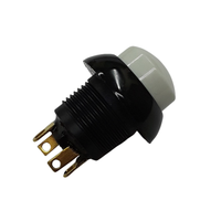Nuevo Interruptor de Botón Pulsador OTTO Original P9-213121 de Latón y Plástico, Momentáneo, Montaje en Panel, 1NO1NC, IP64, 28V DC, Control Industrial