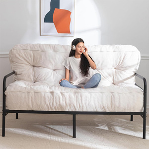 Minimalist Block Style <b>Living</b> <b>Room</b> <b>Sofa</b> With Tufted Design Foam Filling For Small Apartments - Product Image 1