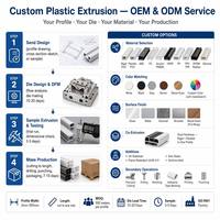 Perfil de Extrusión de PVC, PC, PMMA Personalizado OEM, Cubierta de Difusor LED Extruido, Moldura en Forma de U, Borde Flexible, Proveedor de Fábrica