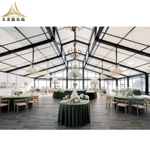 200 500 người sang trọng trong suốt rõ ràng PVC đen khung nhôm orangery Wedding party tổ chức sự kiện atrium lều - Product Image 4