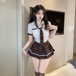 Lemon Story Sexy Jk Uniform Plaid Skirt Women Role Play School Costume Short Skirt Polyester Fiber - Product Image 4