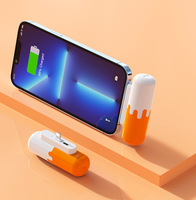 Batterie externe à capsules 5000mAh, USB-C petite batterie externe, batterie à chargement rapide compatible avec les smartphones iPhone 16 et Android