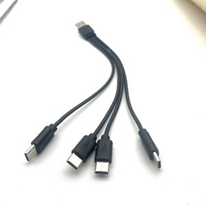 Cable de Carga 4 en 1 Tipo C, Material PVC, Cable de Datos Android de 4 Puertos, Corto, Diseño Personalizado - Product Image 2