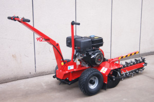 15HP Petrol Powered Construction High Performance Hand Mini Power Trencher <b>Walk</b> Behind Digger Self Propelled <b>Machine</b> - Product Image 5