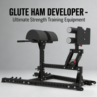 VIGFIT Banc de musculation professionnel réglable pour fessiers et ischio-jambiers, Appareil d'extension dorsale GHD, Station d'entraînement fonctionnelle pour le renforcement du tronc