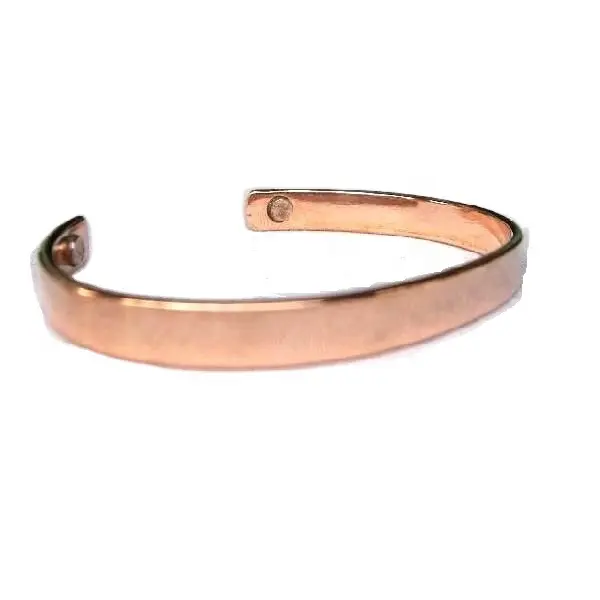Copper Bracelets With Out Patterns And With Copper Magnets Bracelet Wearing it Has Health Benefits Magnetic Therapy Bracelets