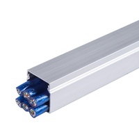20*20mm/0.79 "W * 0.79" H alliage d'aluminium métal électrique carré câble goulotte câble cordon Hider fil conduit ferme dur de haute qualité