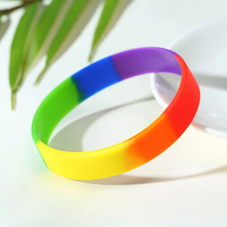 Bracelet promotionnel bracelets personnalisés en silicone charme sport bracelet en caoutchouc de silicone