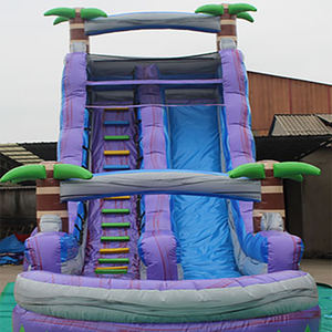 Tobogán de agua inflable para exteriores de alta calidad, equipo de parque acuático inflable comercial, casa inflable para niños, parque de juegos - Product Image 1