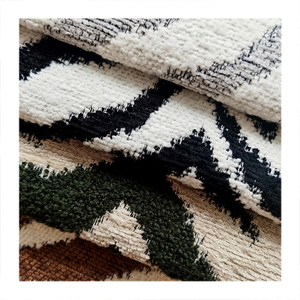 Nuevo Diseño de Tela Textil de <span class=keywords><strong>Cachemira</strong></span> con Patrón de Rayas de Zebra para Muebles de Sofá - Product Image 1
