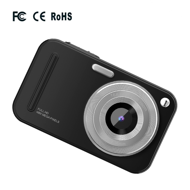 HD CCD Design Compact Photo Camera for Daily Use with SD Memory Card