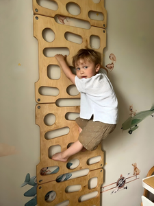 ผนังปีนป่ายไม้ในร่มสำหรับเด็ก ปรับความสูงได้ตามแนวทางมอนเตสซอรี่ แผงปีนป่ายสำหรับเด็กเล็ก สนามเด็กเล่น - Product Image 5