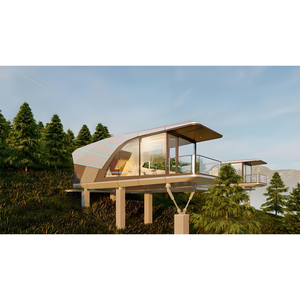 Fábrica al por mayor al aire libre móvil espacio cápsula casa moderna Camping Pod espacio prefabricado cabina portátil para Hotel - Product Image 6