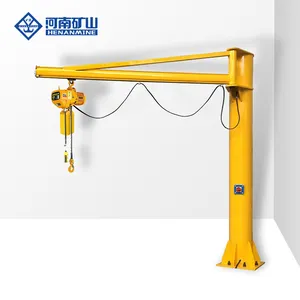 Tùy chỉnh 360 độ rotaly điện cố định cột JIB Crane 500kg 1ton 2ton 5ton