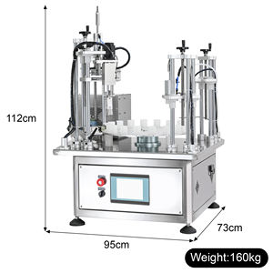 เครื่องจักรอัตโนมัติแบบตั้งโต๊ะพร้อมระบบหมุนในตัวสำหรับบรรจุ ปิดผนึก และฝาขวดแก้วขนาดเล็กสำหรับบรรจุน้ำมันหอมระเหย - Product Image 4