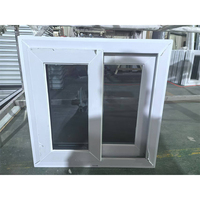 Ventana Abatible de PVC con Diseño Colonial para Casa o Villa en Florida, EE. UU., Resistente a Huracanes, con Mosquitera, Marca CHANGYI