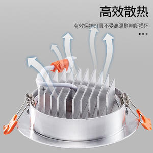 Nuevo Foco LED Empotrable Multicorales Bicolor Sin Parpadeo de Aluminio CRI95 220V para Tiendas de Ropa - Product Image 4