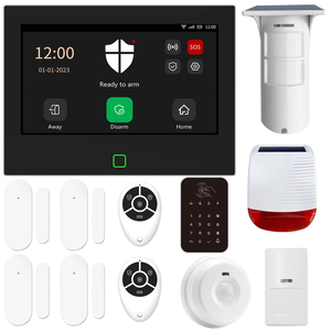Tuyasmart Home GSM WIFI Hub Wifi GSM Système d'<span class=keywords><strong>alarme</strong></span> de sécurité anti-intrusion avec capteurs de porte Capteur de mouvement extérieur <span class=keywords><strong>Clavier</strong></span> sans fil - Product Image 1