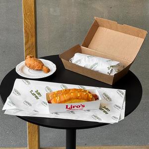 Papier d'emballage pour hamburgers biodégradable en PE résistant à la graisse, écologique, à une face, de qualité alimentaire, pour sandwichs, hamburgers, hot-dogs - Product Image 5