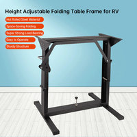 Cadre de Table pliante réglable en hauteur pour camping-car caravane camping-car Base de jambe de Table réglable Portable