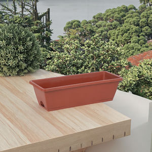 Pot de fleurs rectangulaire moderne en plastique léger non revêtu de 43 cm pour intérieur/extérieur, jardinière de fenêtre, utilisation domestique - Product Image 3