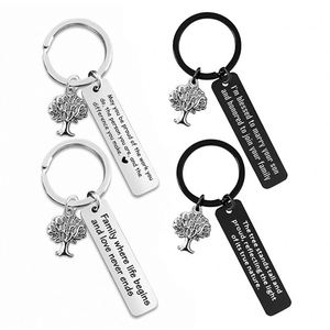Llavero de regalo inspirador, llavero de aliento, familia: donde comienza la vida - Product Image 1