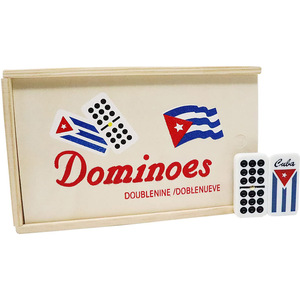 Jeu de <span class=keywords><strong>dominos</strong></span> double 9 avec <span class=keywords><strong>drapeau</strong></span> cubain gravé, boîte en bois personnalisée avec clous, jeu de puzzle pour enfants et adultes - Product Image 5