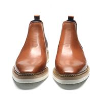 Apini 2025 Nouveau Style Bottines Chukka pour Hommes en Daim de Vache Imperméables Antidérapantes à Enfiler Chelsea Bout Pointu Semelle Caoutchouc Hiver