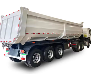 Remorques benne basculante en U robustes à 3, 4 ou 6 essieux, semi-remorques basculantes, vente directe usine à prix compétitifs - Product Image 1