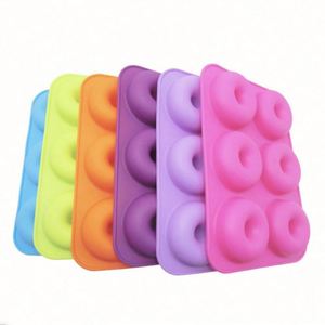 Molde de Silicona Antiadherente para Hornear Pasteles y Donas, Ecológico, Personalizable, con Capacidad para 6 Donas, Apto para Lavavajillas y Horno - Product Image 1