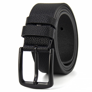 Cinturón de Cuero PU para Hombre con Hebilla de Pin de Colores Mezclados del Fabricante 2026, Hebilla Personalizada para Jeans - Product Image 2