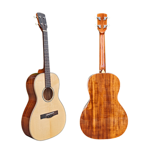 Factory High Quality Handmade 38 Inch All Solid Guitar 4 <b>String</b> Tenor Acoustic Guitar for sale - Product Image 1