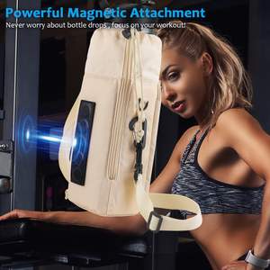 Magnetic Gym Bag 2 in 1 Water <b>Bottle</b> <b>Carrier</b> Bag for Stanley 30/40 oz with Handle Pouch Holder with Adjustable Shoulder Strap - Product Image 4