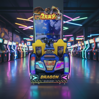 Machine de jeu de tir à double écran Dragon Knight pour 2 joueurs avec sièges à mouvement, prise en charge de l'anglais, équipement d'arcade commercial