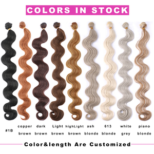 Extensions de cheveux ondulés en fibre haute température, lots de tissages synthétiques ondulés de 26 pouces, 3X Body Wave - Product Image 2