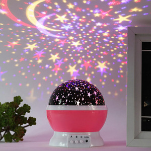 Lâmpadas de led 360 graus rotativas, romântica, 4 lâmpadas led, 9 luzes coloridas, cosmos, estrela, céu, luz noturna, projetor com usb cabo - Product Image 6