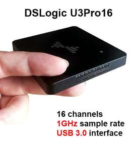 Analyseur logique usb DSLogic U3Pro16 dslogic avec taux d'échantillonnage 1GHz Mémoire 2Gbits Interface USB 3.0 16 canaux - Product Image 2