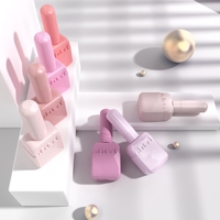 Flacon de vernis à ongles carré de 10 ml, flacon vide pour gel de construction, gel UV à retirer par trempage, pour nail art