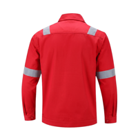 Veste de travail en coton avec logo personnalisé, bandes réfléchissantes, résistante à l'usure, respirante, vêtements de sécurité routière pour hommes